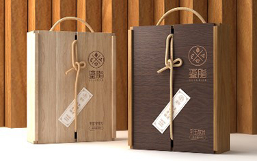 Packing Design of Rice Wooden Box Packaging Design of Grain and Miscellaneous Grain Packaging Design
